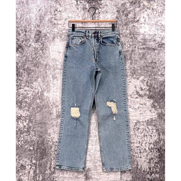 New Ruti Jeans 00 Womens 90s Loose Fit Distressed Denim - Picture 1 of 8